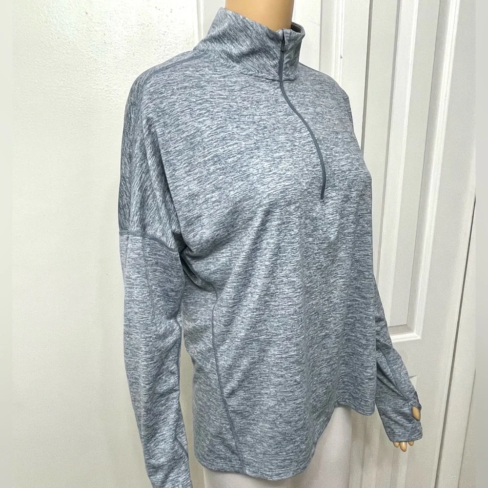 Nike Women's Dry Element Running Top Gray Heather Long Sleeve Size M - Picture 6 of 12